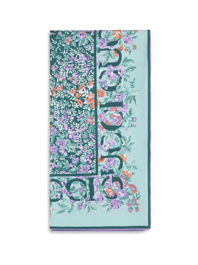 printed silk twill scarf