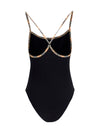 check trim swimsuit