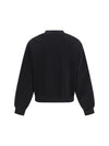 mix media crewneck sweater
