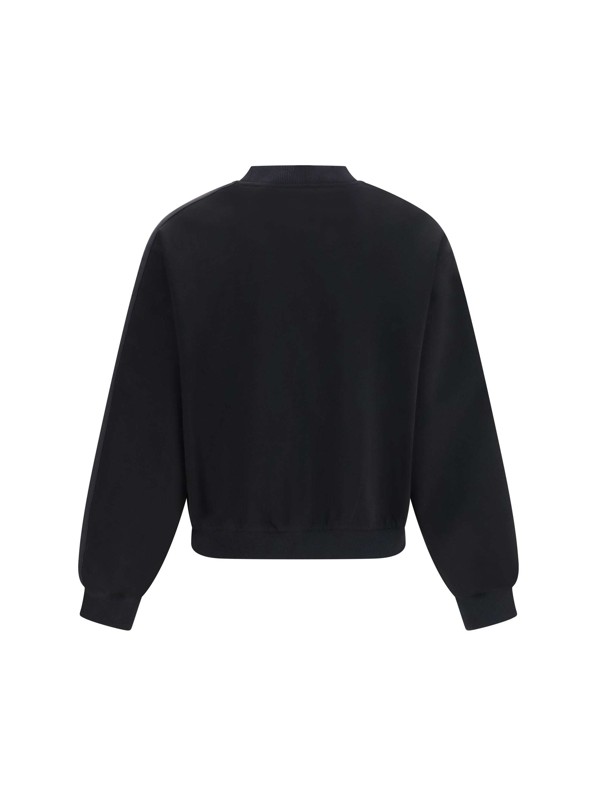 mix media crewneck sweater