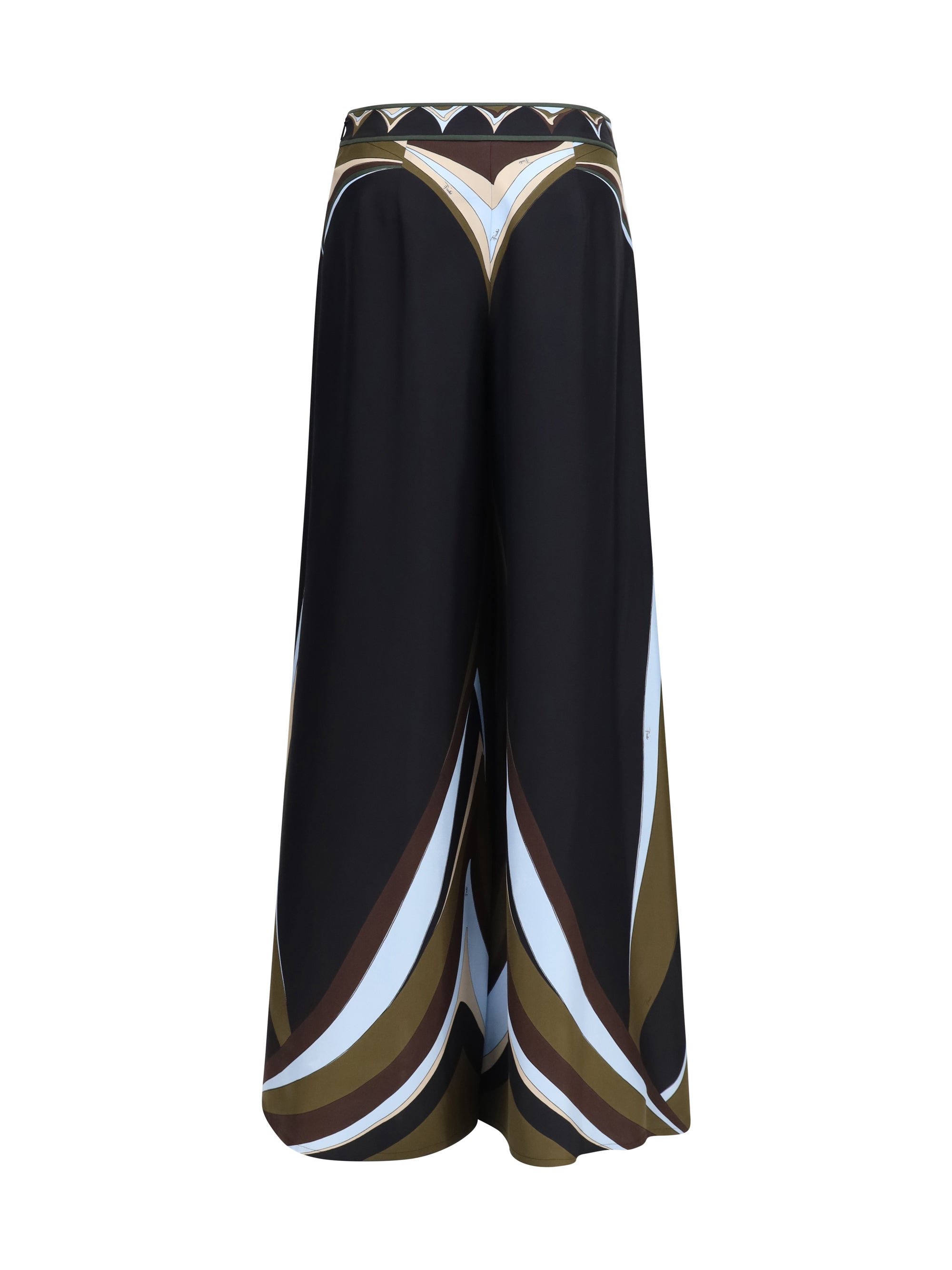 silk printed palazzo pants