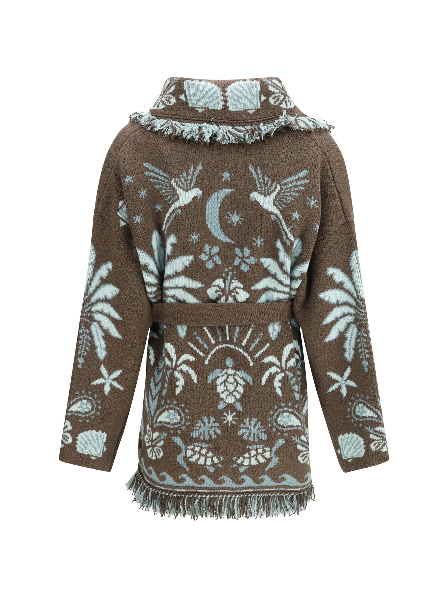 ALAIA S echoes of the island cardigan