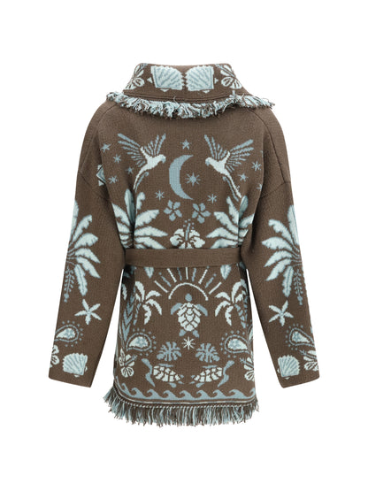 ALAIA S echoes of the island cardigan