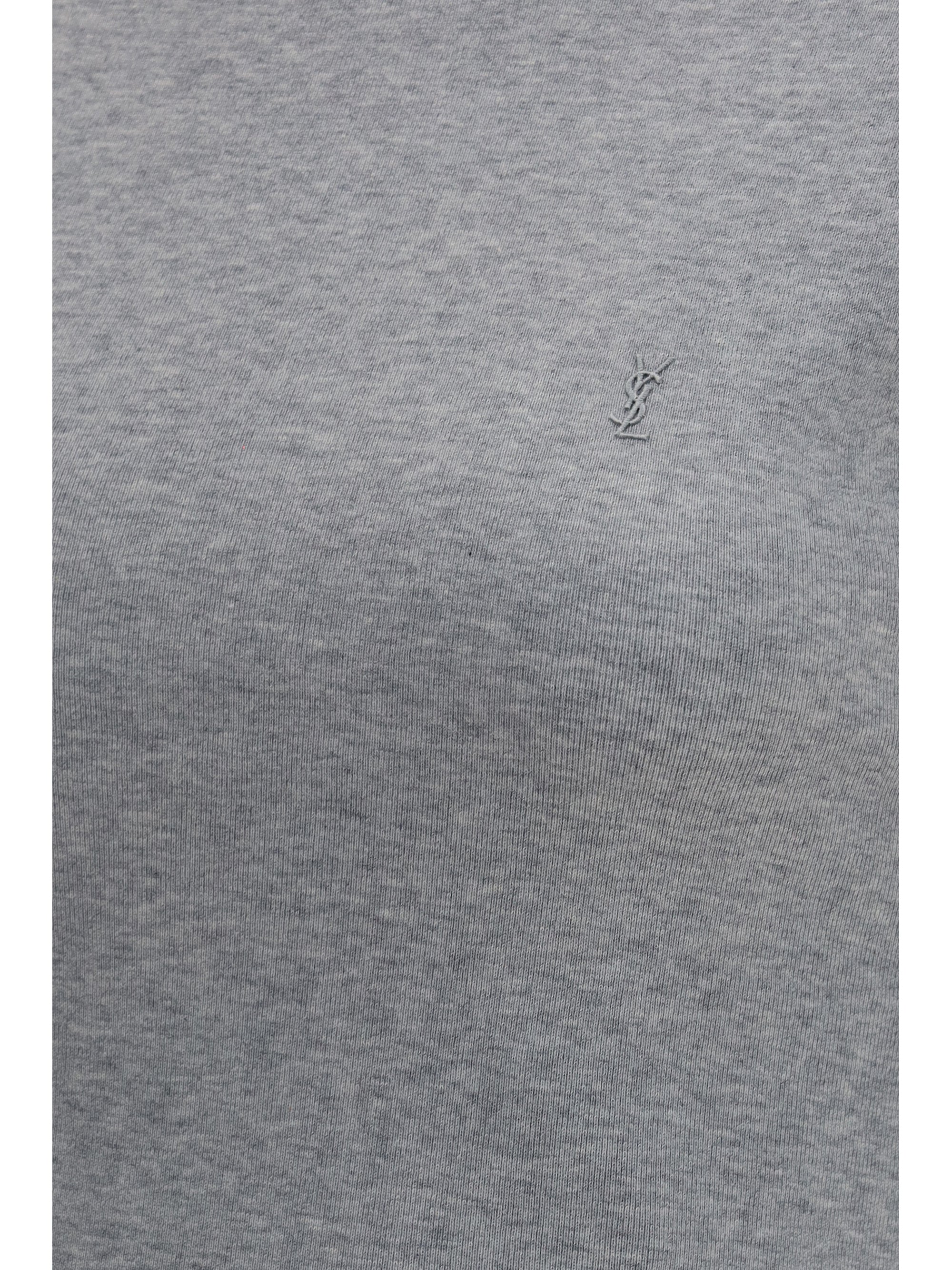 fitted cotton t-shirt with embroidered logo