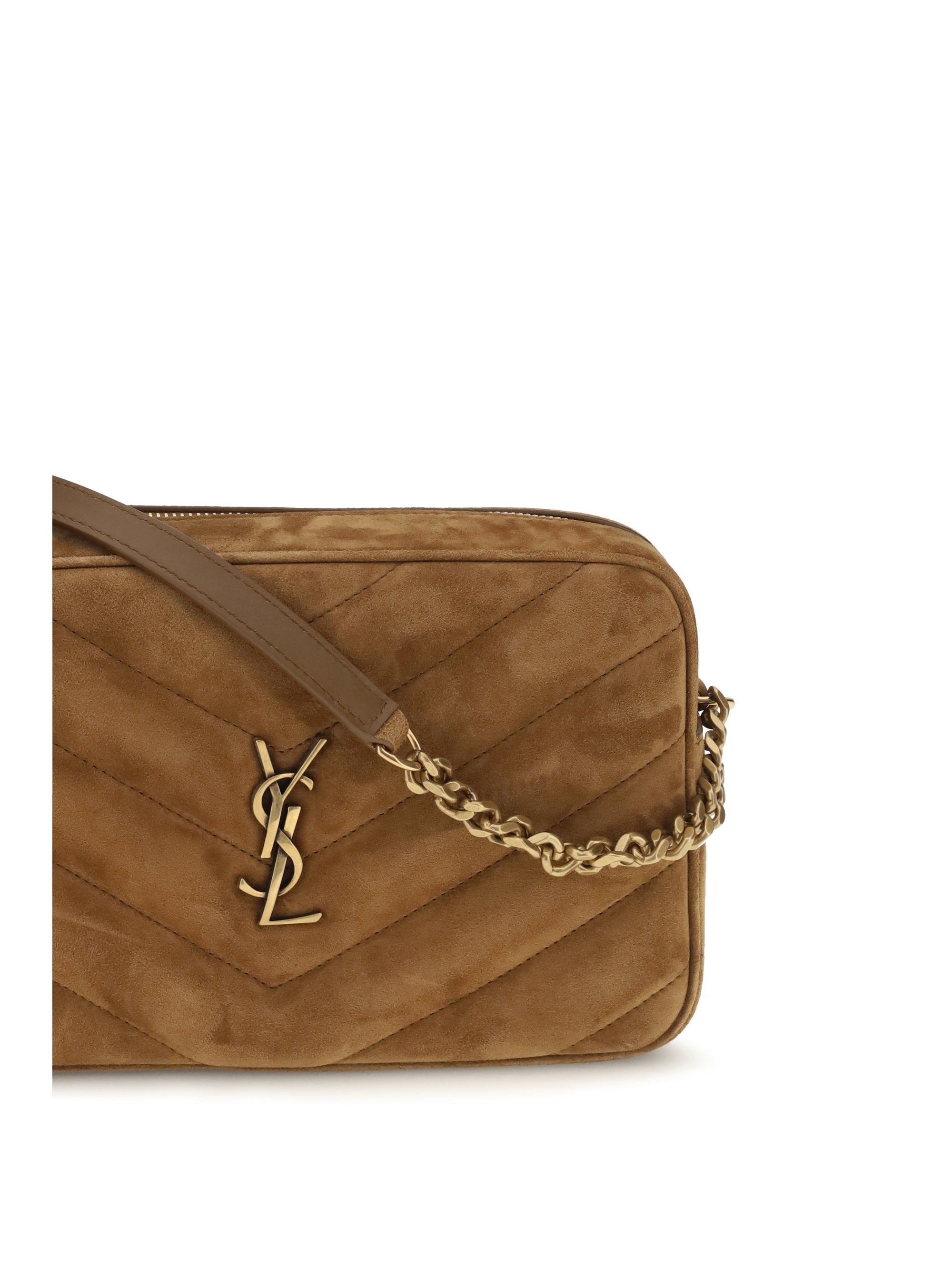 camera loulou matelassé suede shoulder bag