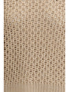 jumper crafted from platinum yarn with micro sequins
