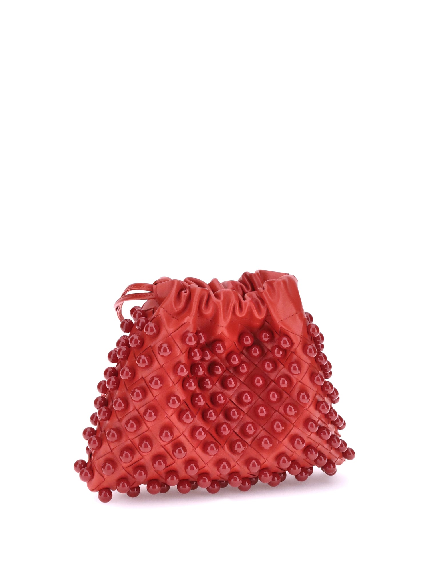 woven leather pouch