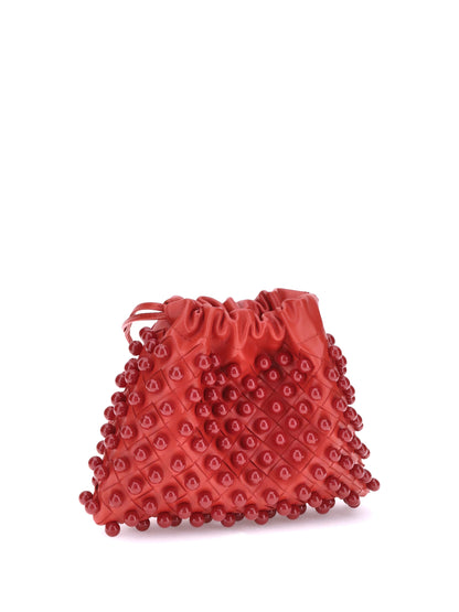 woven leather pouch
