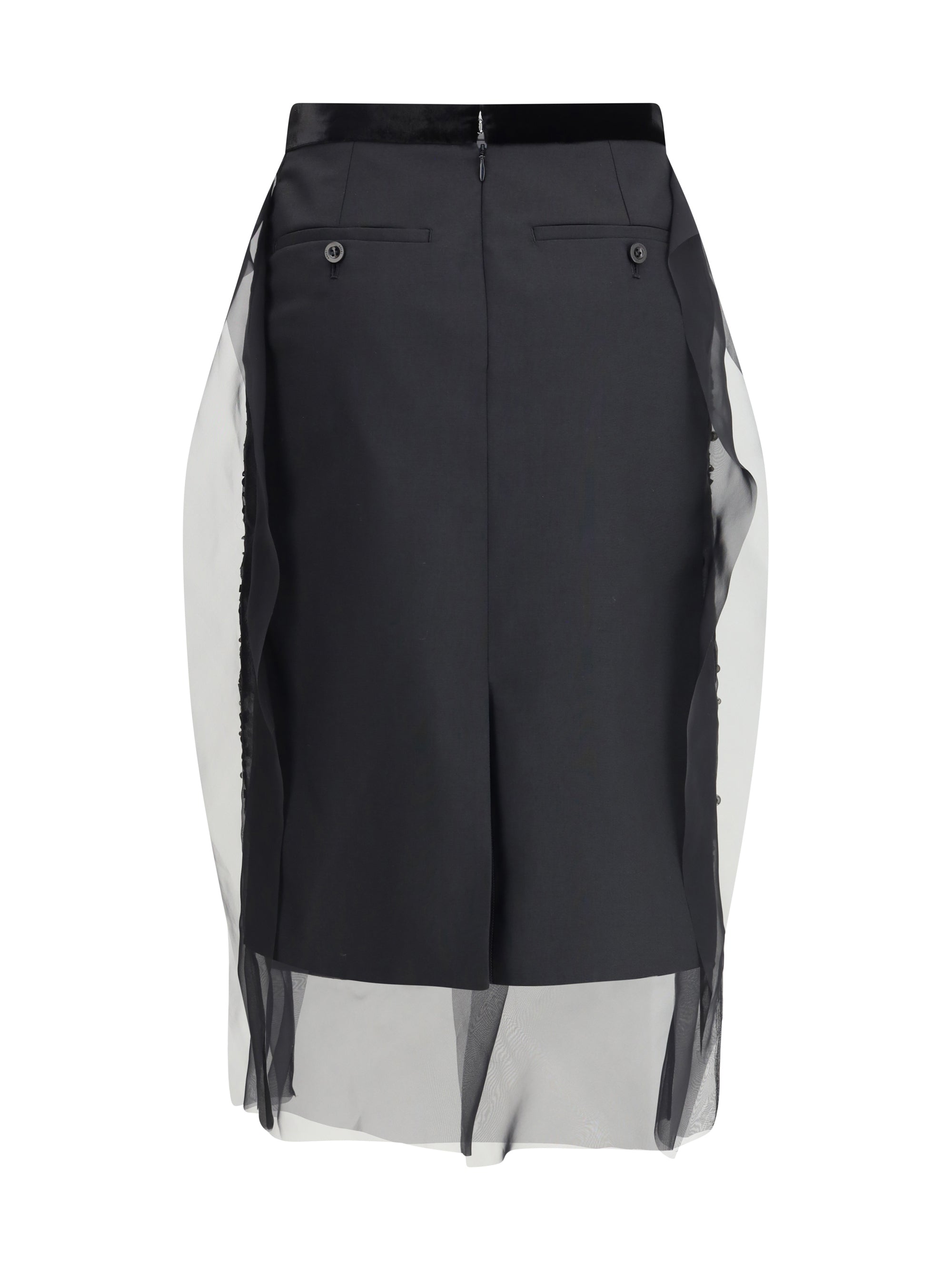 SACAI 1 sequin embroidery skirt