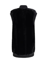 PINKO M long vest in faux fur