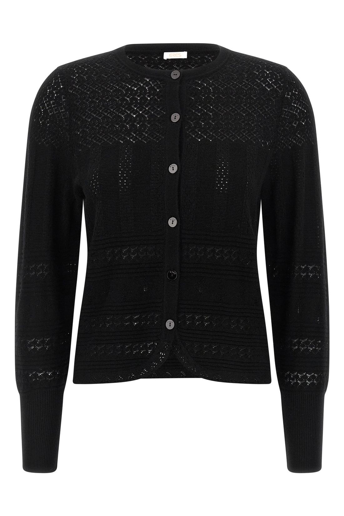 ERES M trio openwork cashmer blend wool cardigan