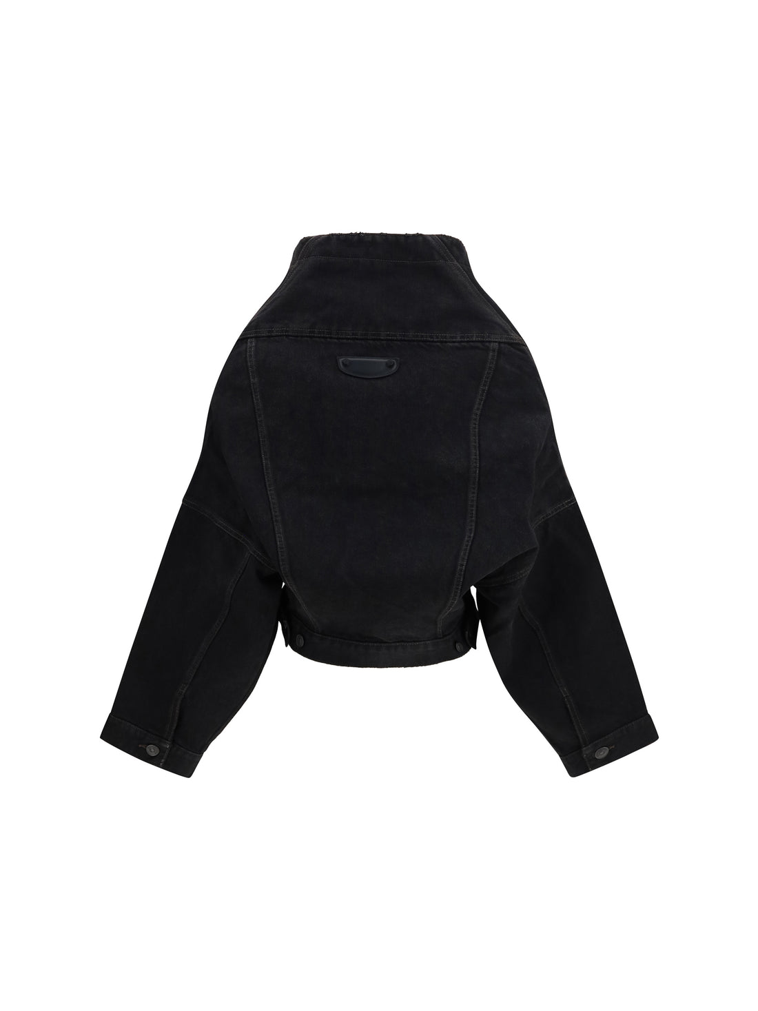 BALENCIAGA 36 wrap organic japanese denim jacket