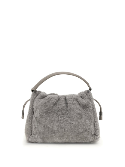 BRUNELLO CUCINELLI OS small shearling mellow shoulder bag