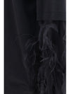 troy double-sleeve feather top