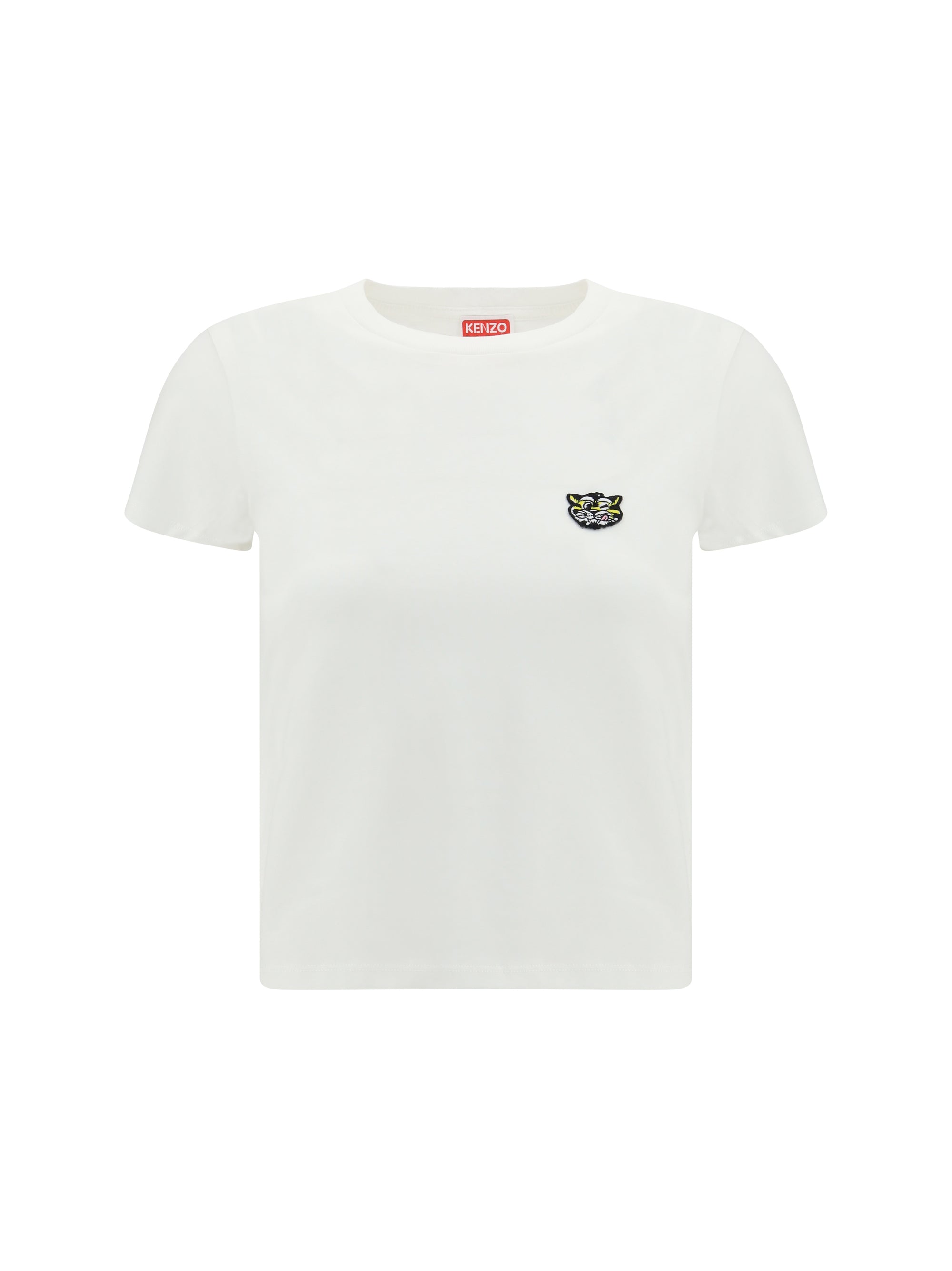 cotton t-shirt with the embroidered “wild tiger”