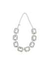 silver crystal necklace