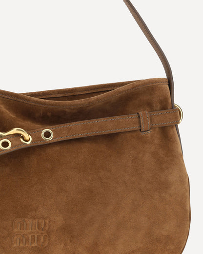 aventure suede shoulder bag