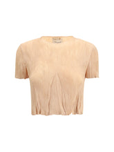 GONGDID DESIGN OS short-sleeved pleated top