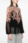 illustration billow blouse in transparent viscose
