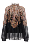 illustration billow blouse in transparent viscose