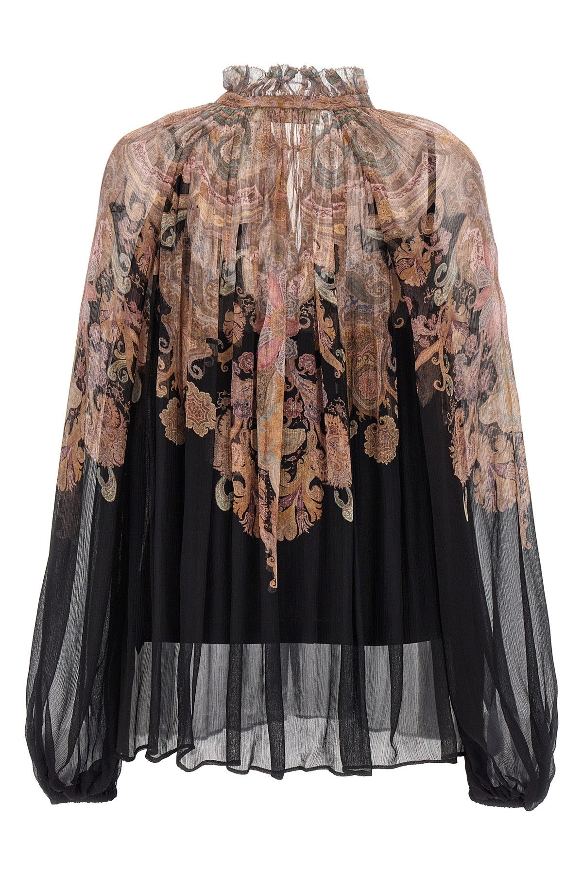 illustration billow blouse in transparent viscose