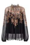 illustration billow blouse in transparent viscose