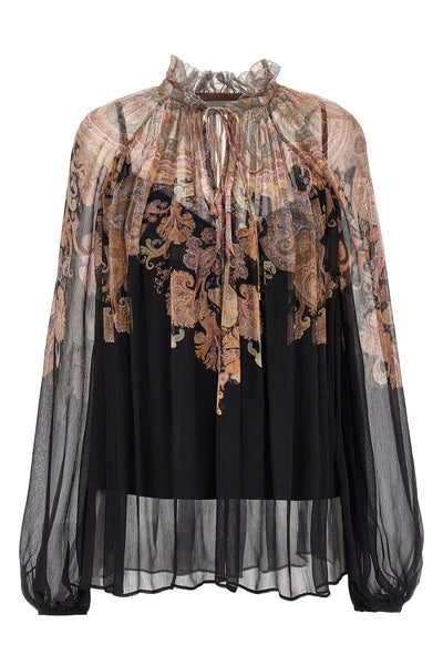 illustration billow blouse in transparent viscose