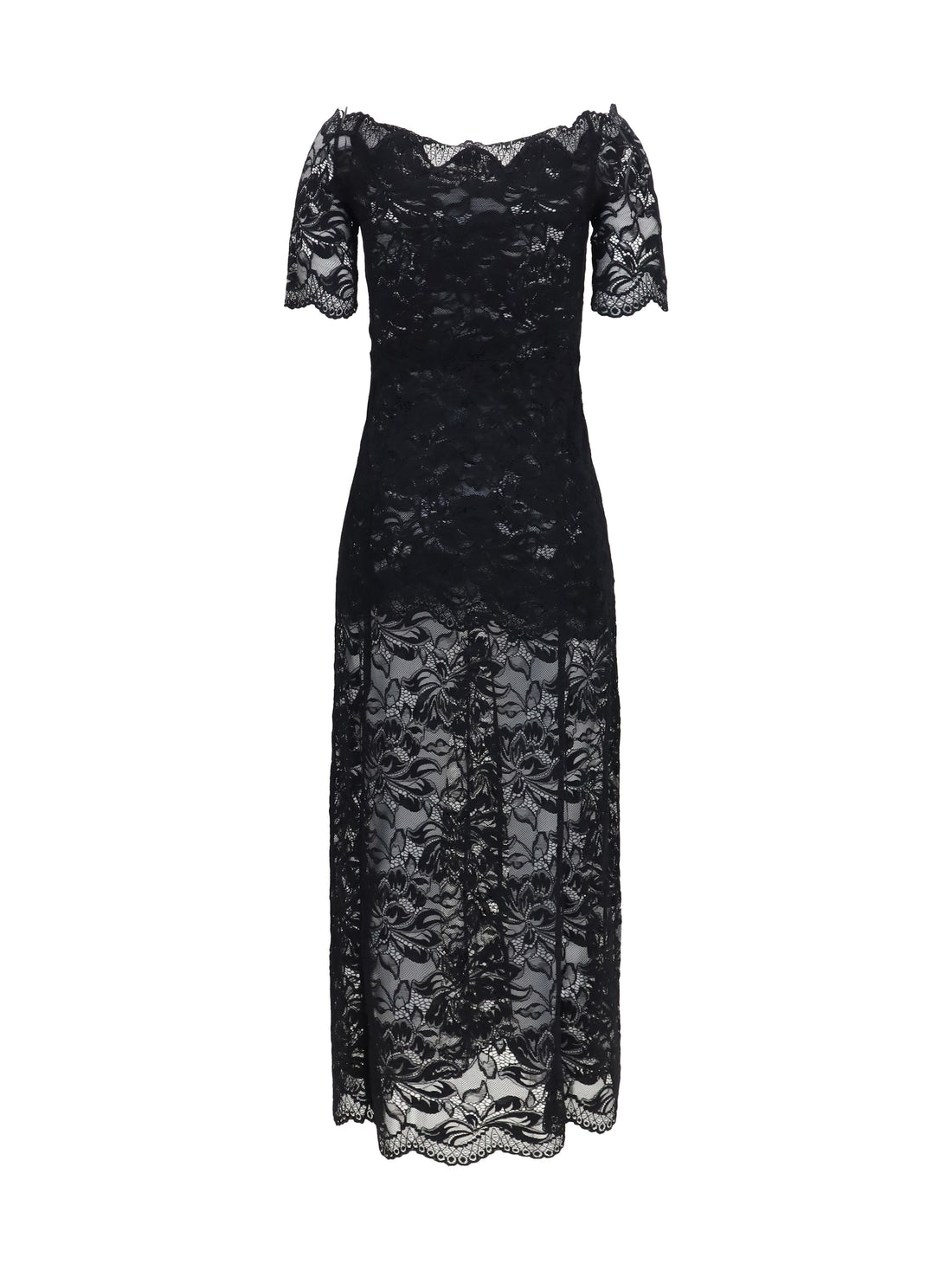 RABANNE 36 floral lace long dress