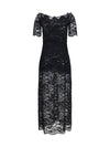 floral lace long dress
