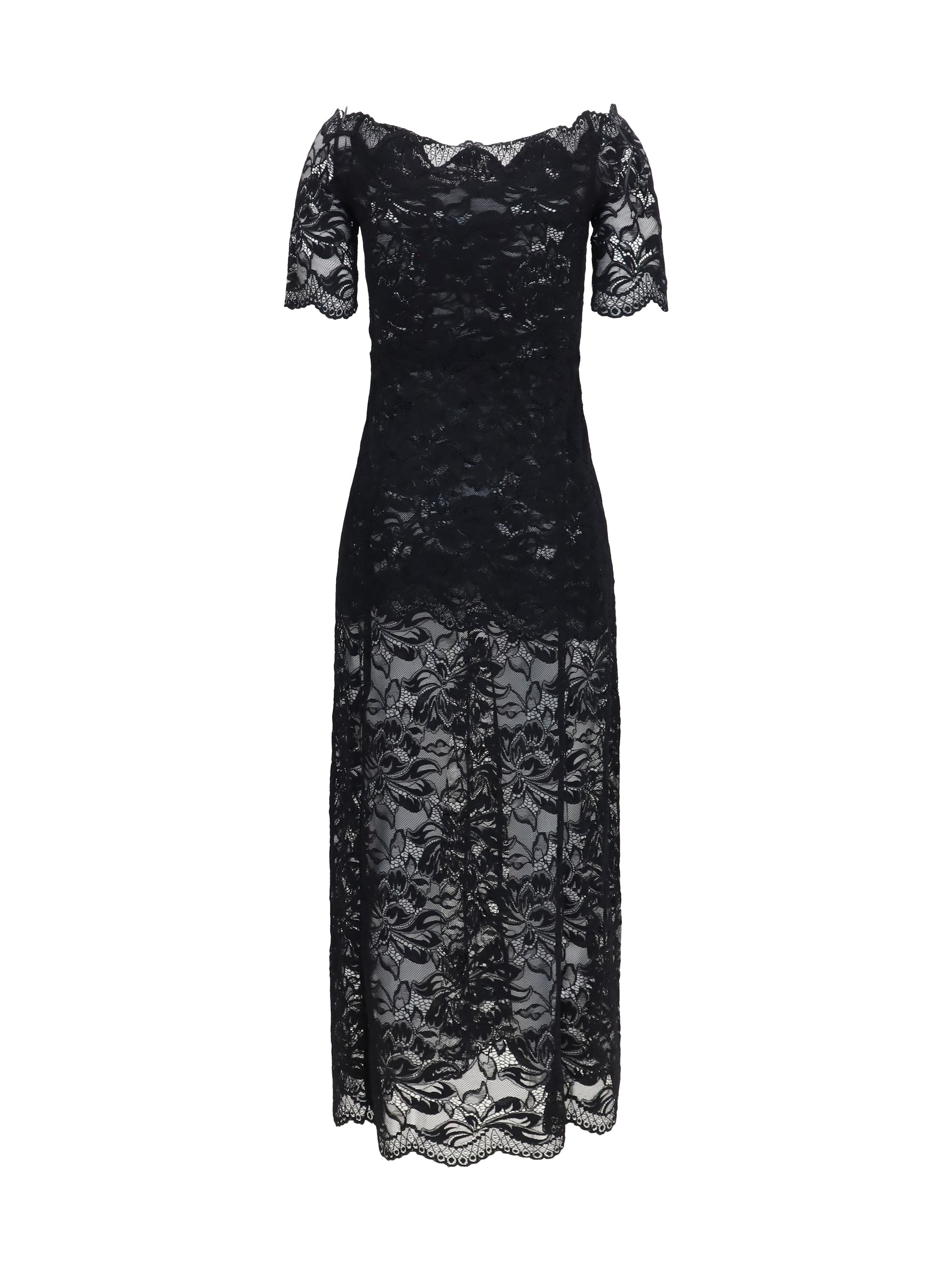 floral lace long dress