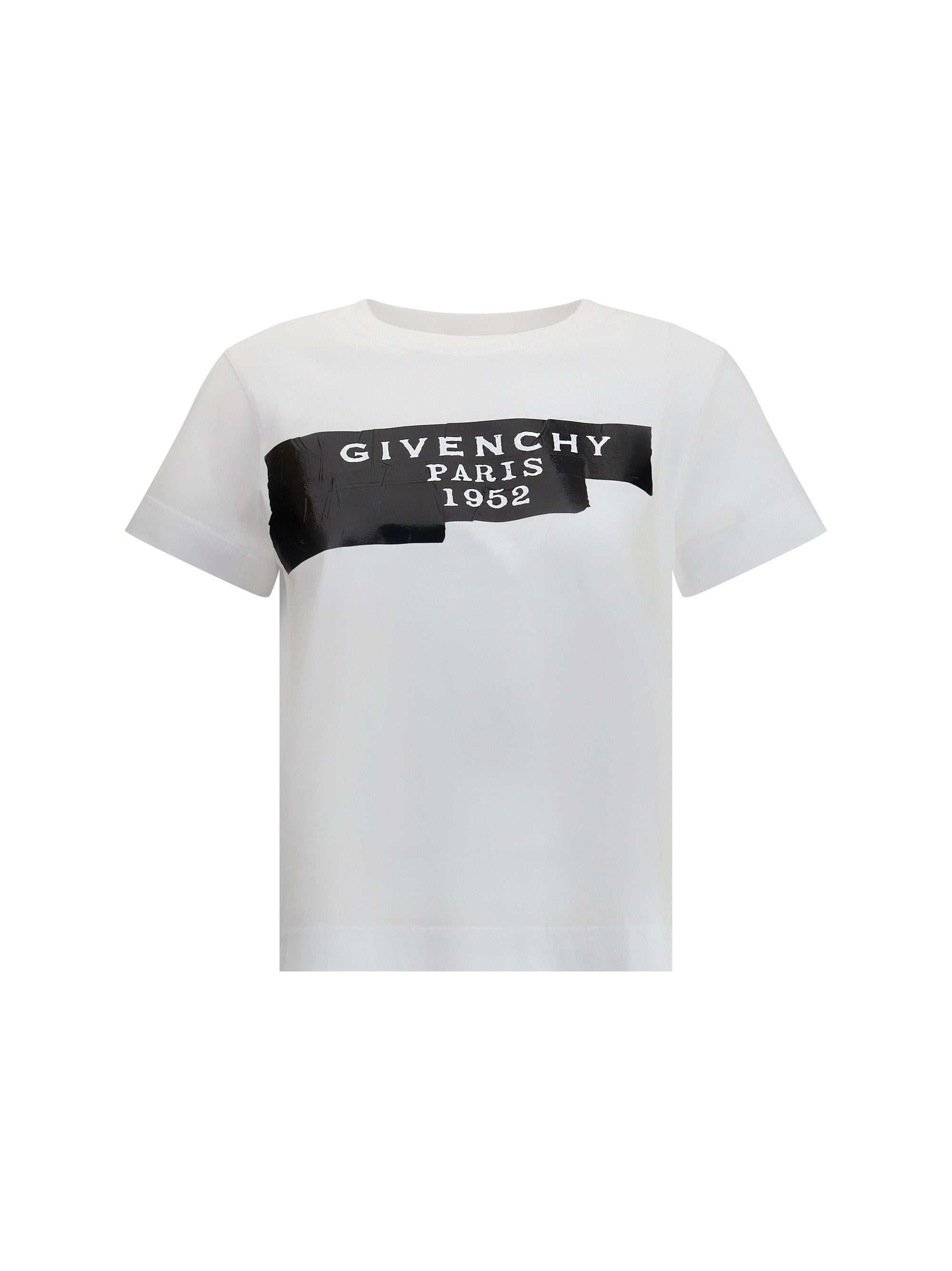GIVENCHY L cotton t-shirt with print black givenchy tape