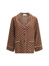 P.A.R.O.S.H. L polka-dot silk shirt