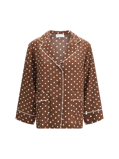 P.A.R.O.S.H. L polka-dot silk shirt