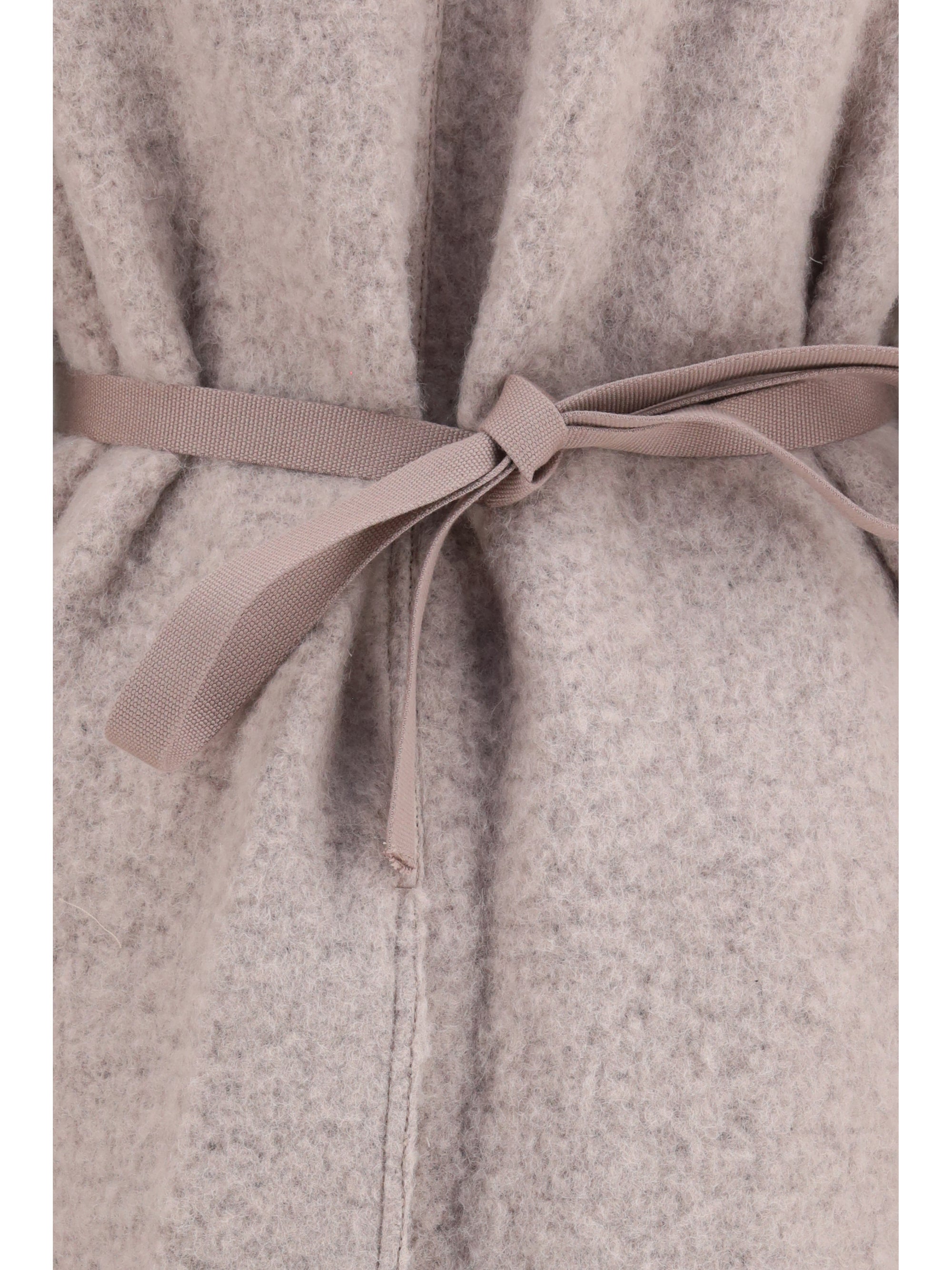 dracucollar belted coat