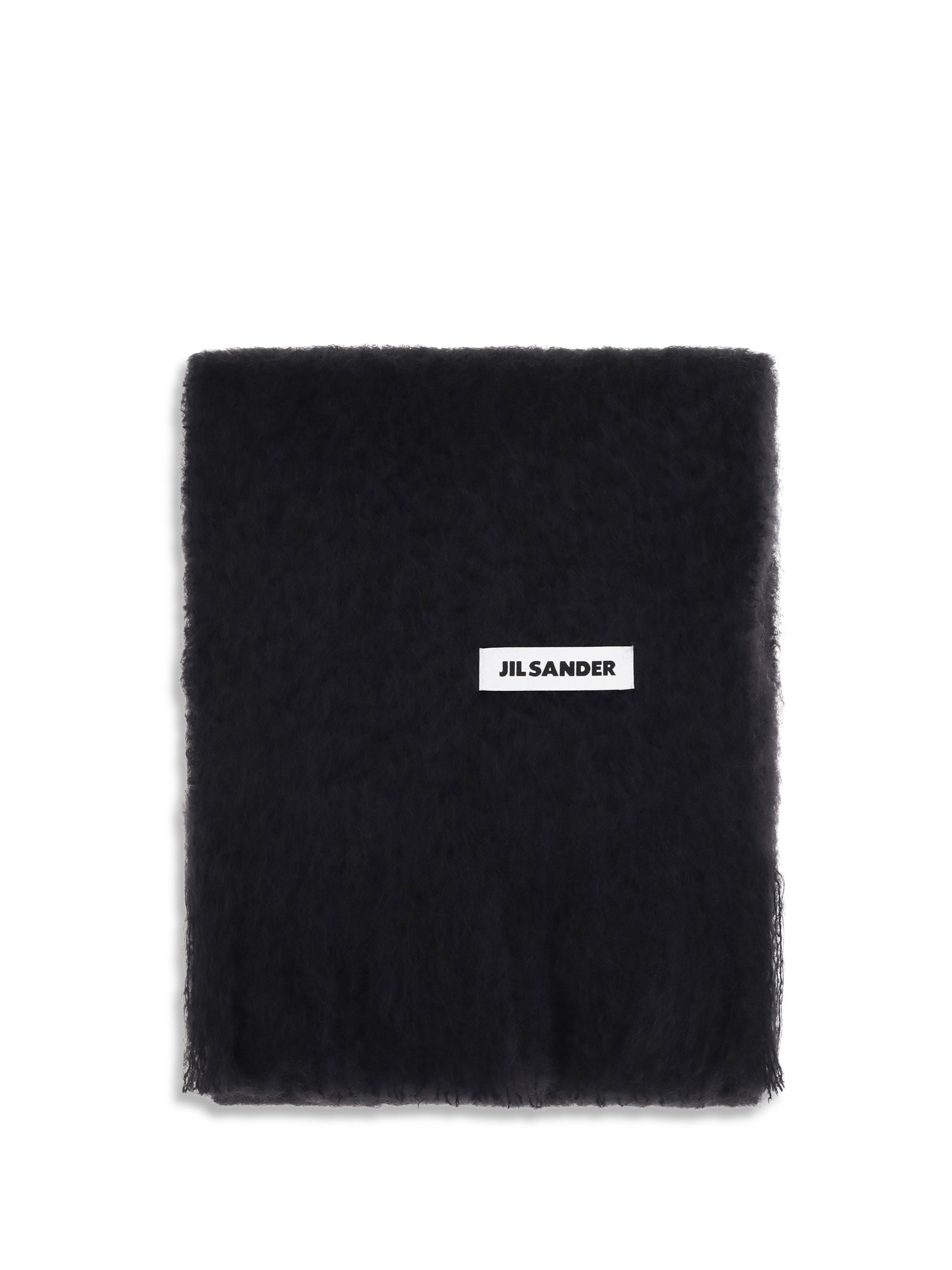 wool scarf with logo