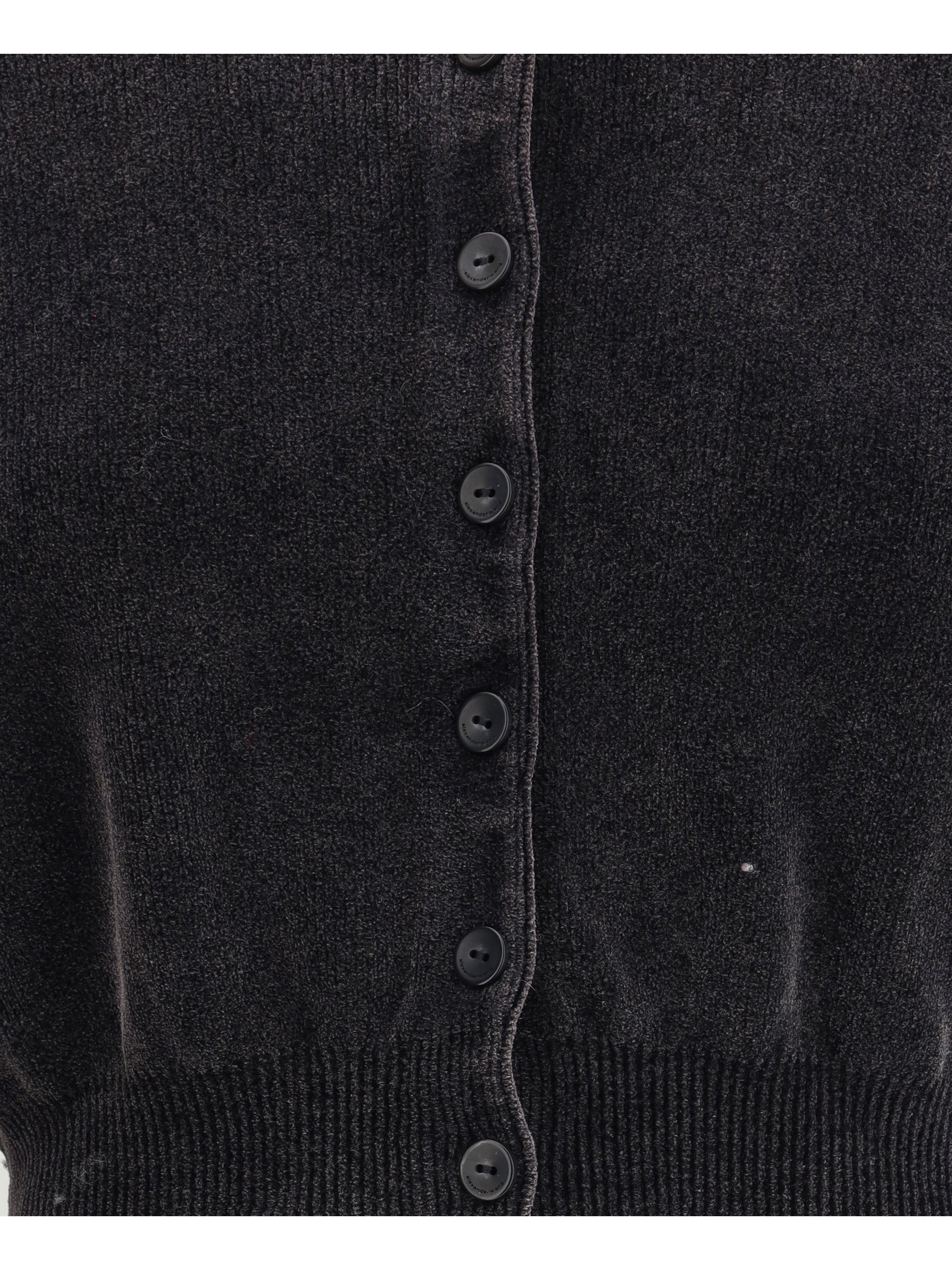 ALEXANDER WANG S polo cardigan crop