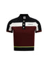 CASABLANCA L striped short-sleeve polo shirt