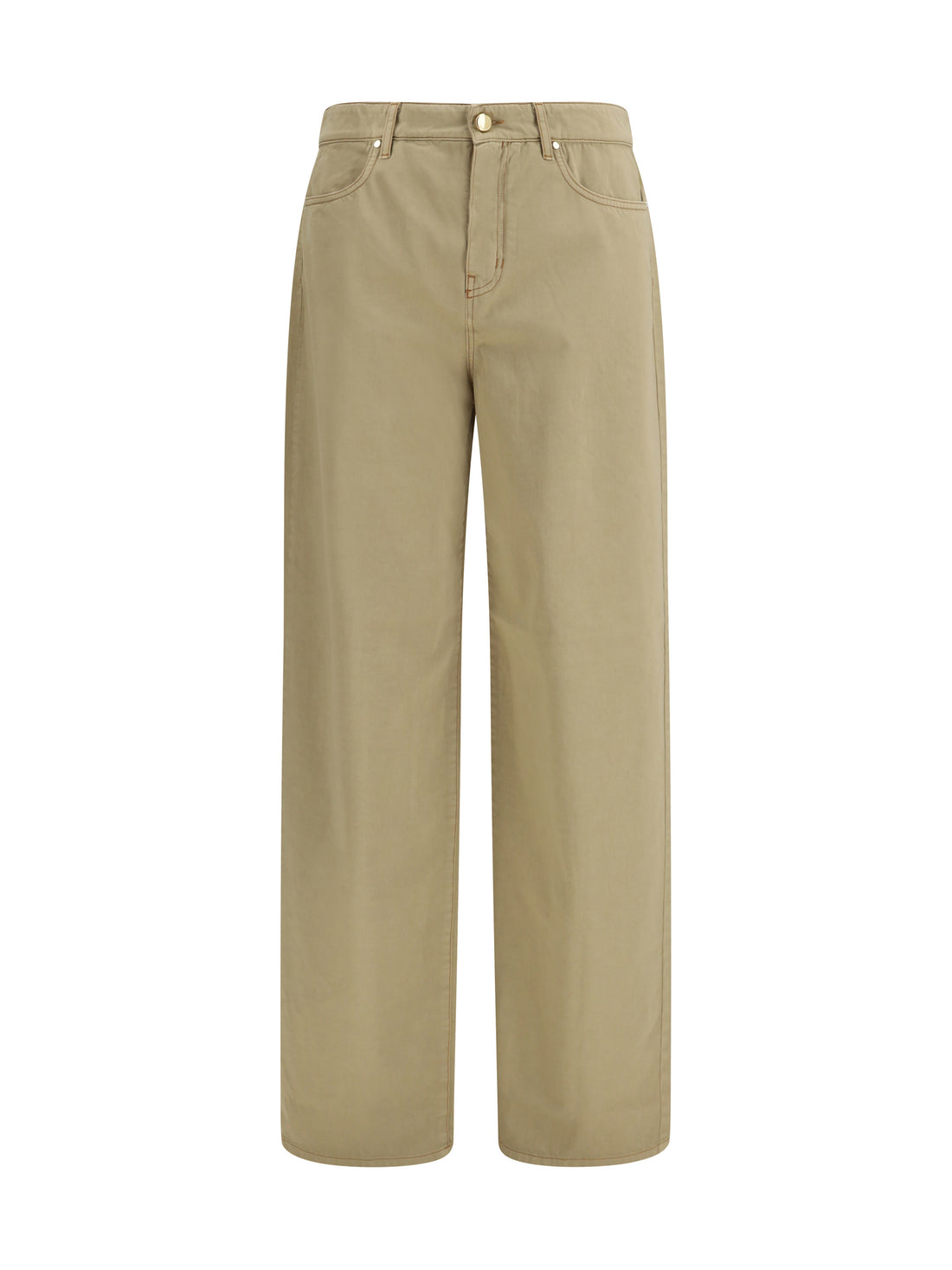 MAX MARA STUDIO 40 baggy pants in pure cotton satin