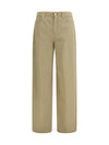 baggy pants in pure cotton satin
