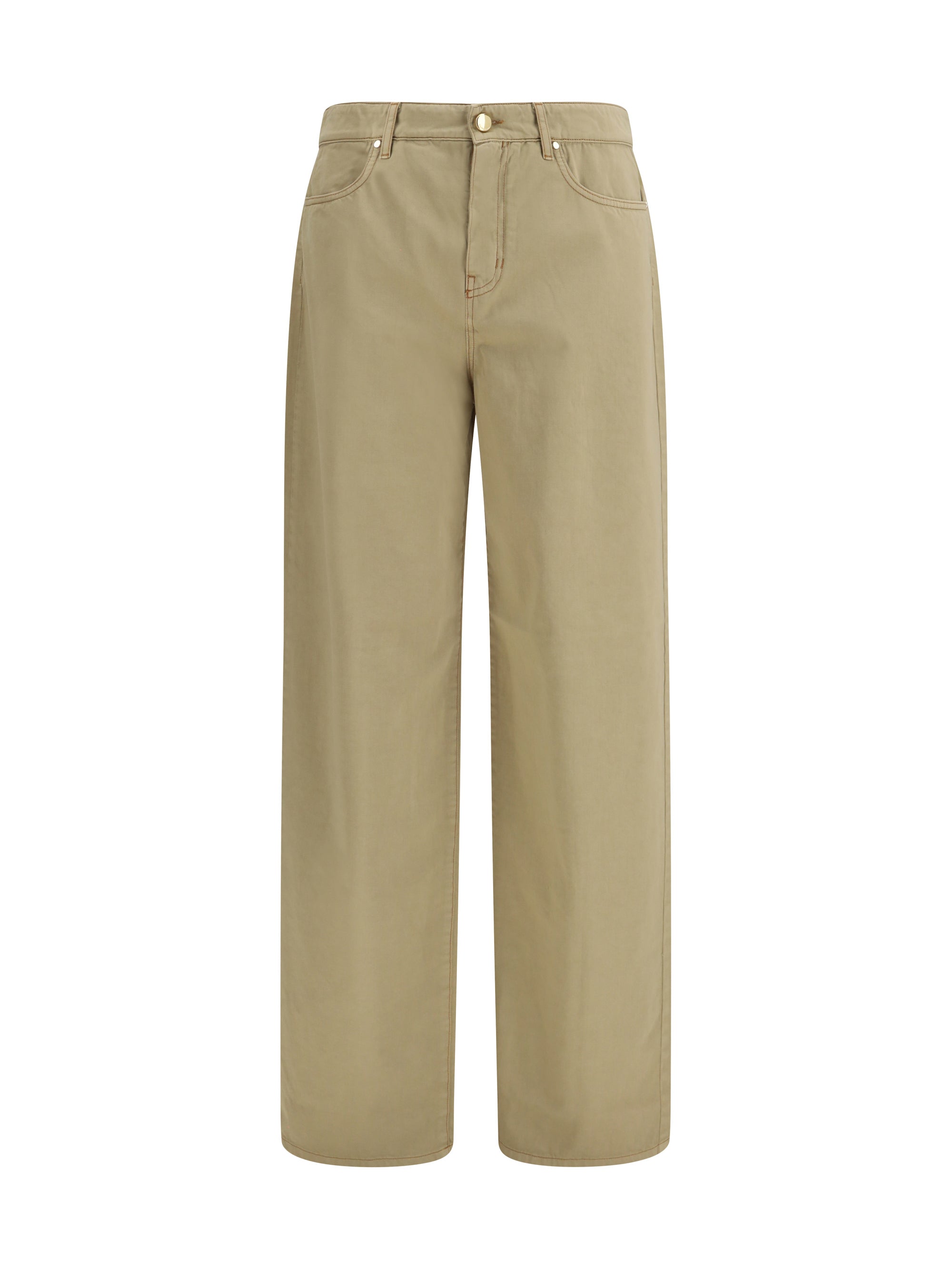 baggy pants in pure cotton satin