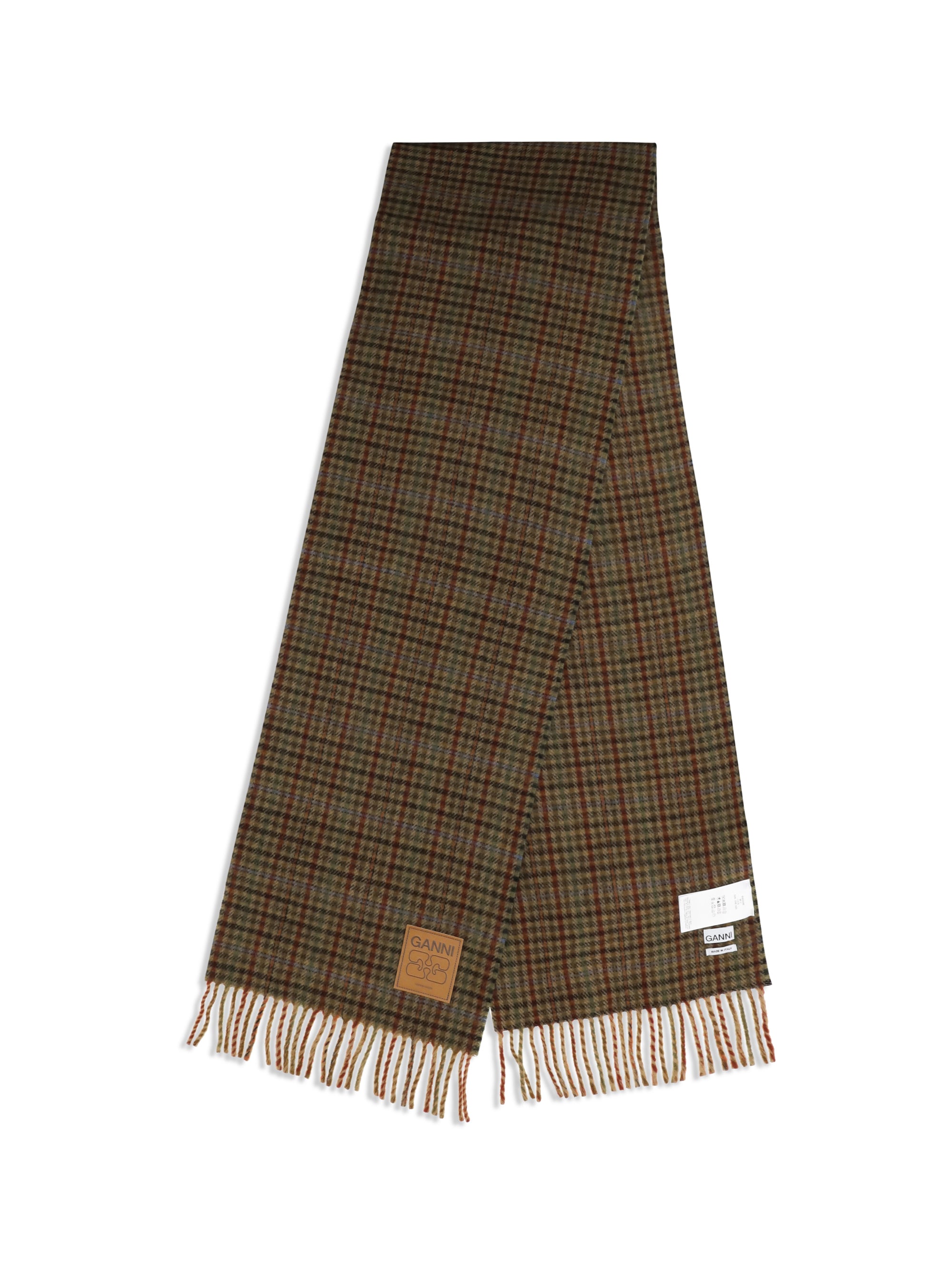small check wool scarf