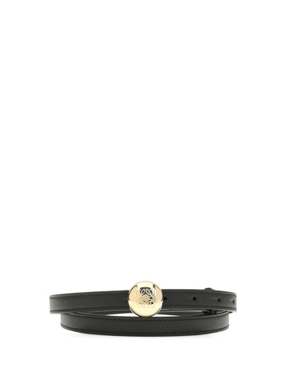 LOEWE 80 leather pebble belt