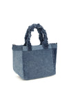 small trapeze denim shopper