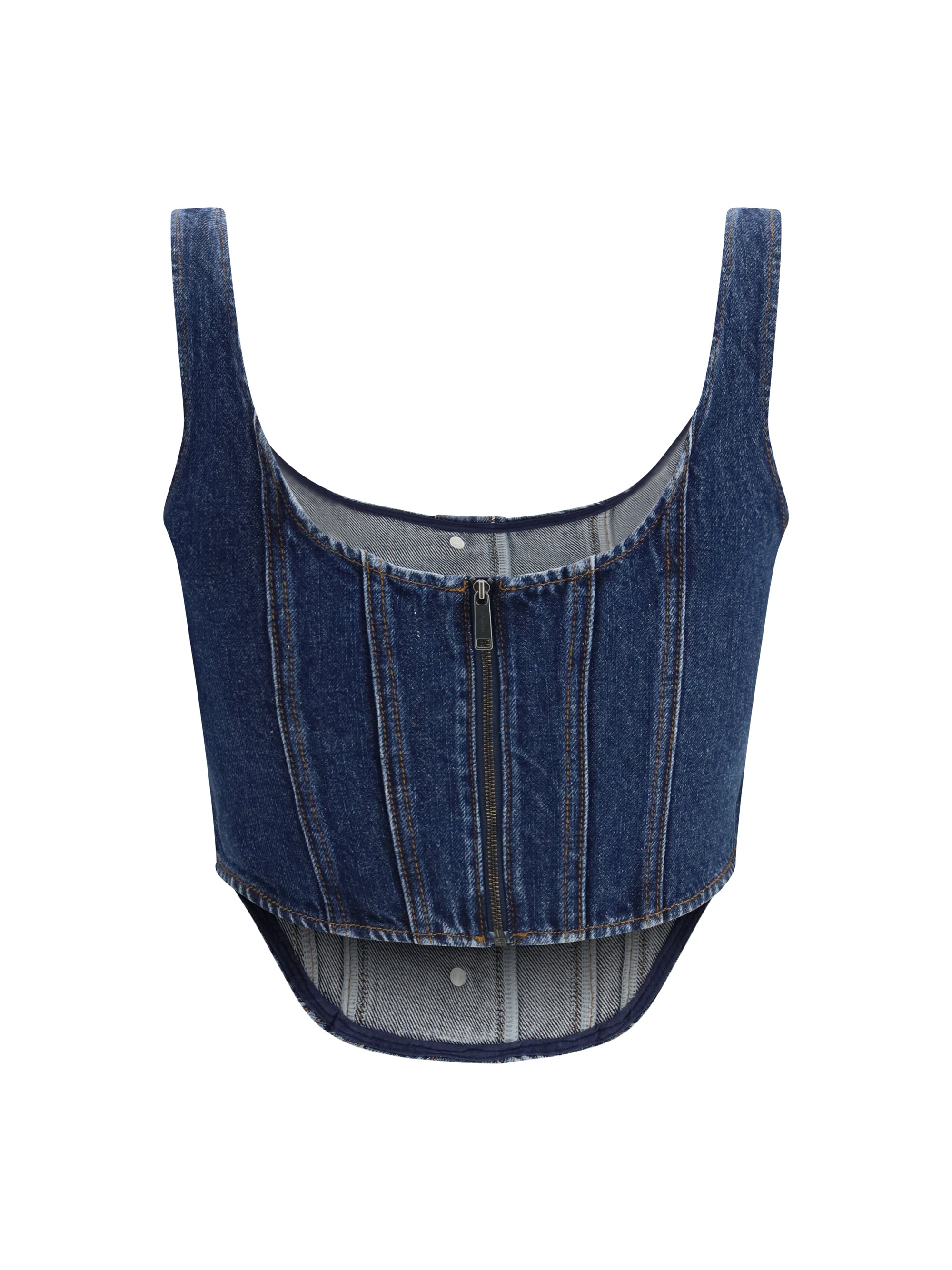 SELF-PORTRAIT 10 denim corset top