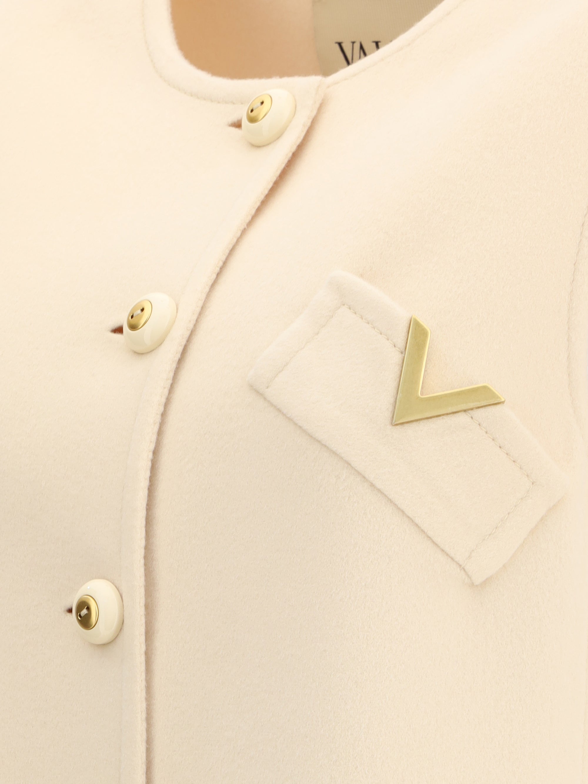 VALENTINO 44 compact drap long vest