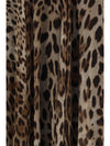 leopard-print chiffon skirt