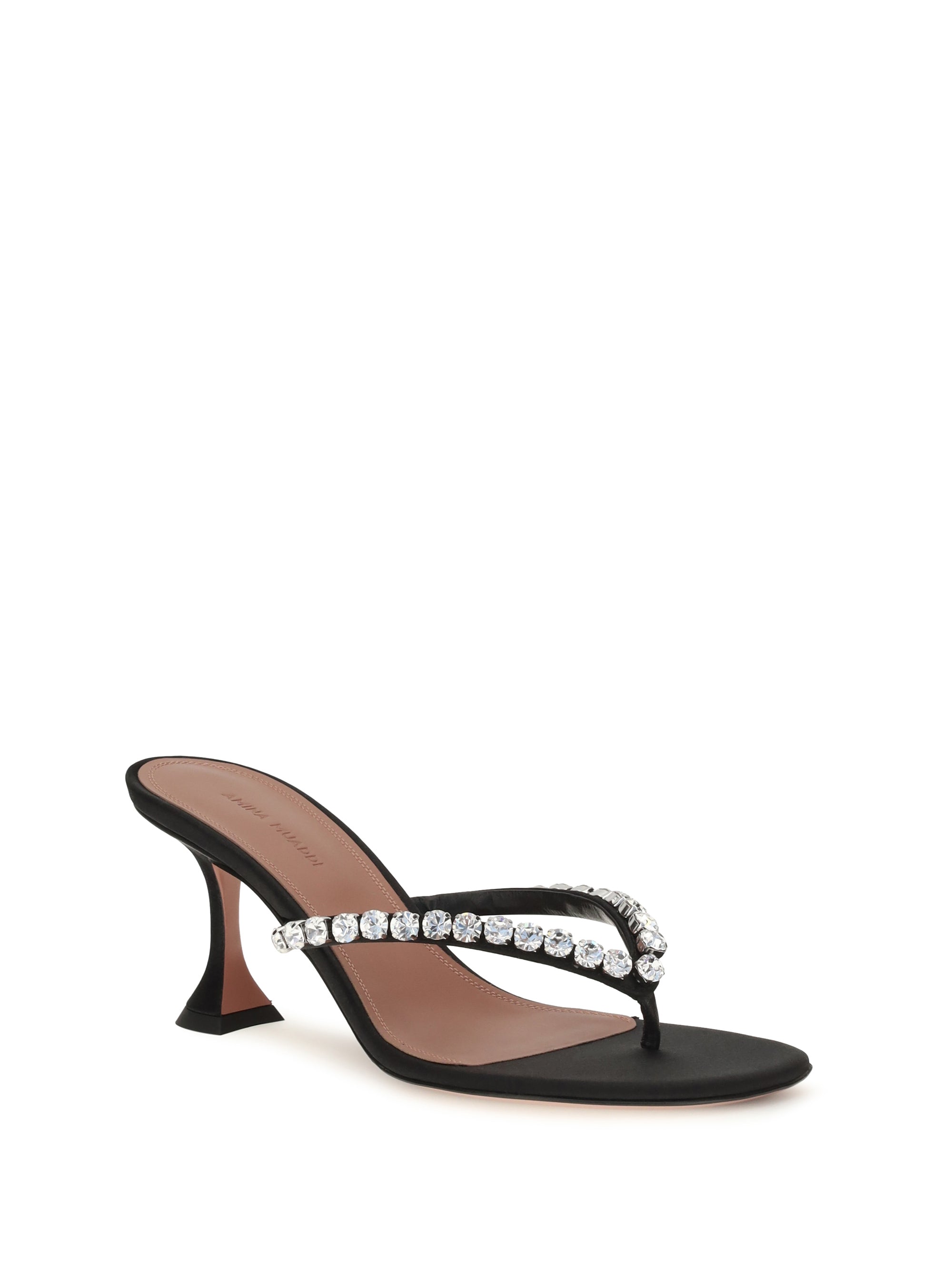 gigi crystal-embellished thong sandals