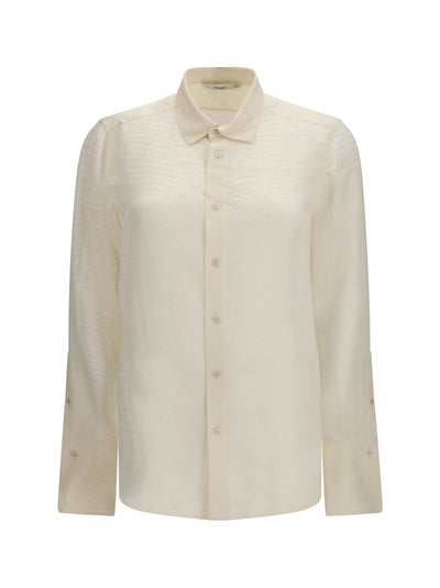 jacquard silk shirt