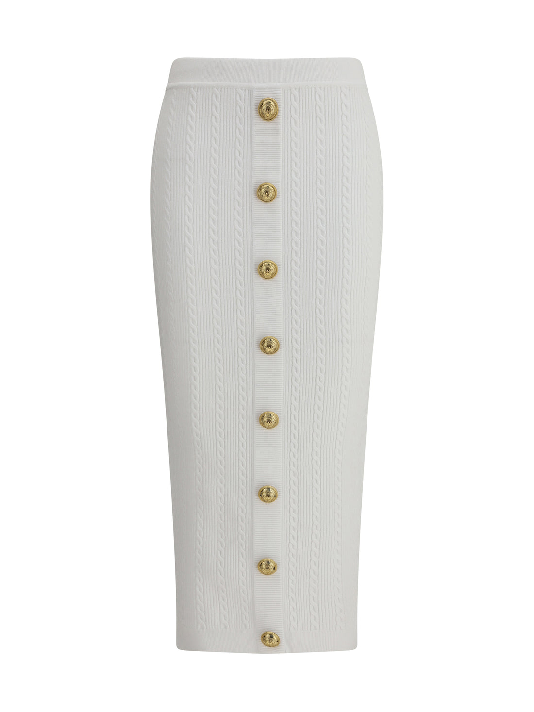 BALMAIN 34 knit midi skirt