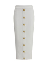 BALMAIN 34 knit midi skirt